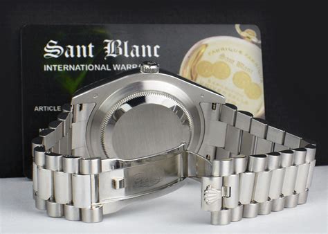 platinum rolex president sant blanc